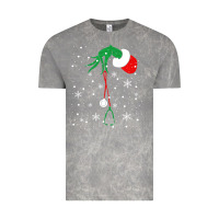 Cloud Rock newchristmas grinch hand holding a stethoscope Vintage Tee - linhVisuals