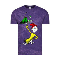 Cloud Purple green eggs and ham Vintage Tee - linhVisuals