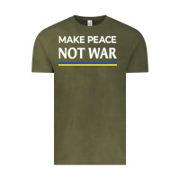 Vintage Olive make peace not war Vintage Tee - linhVisuals