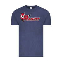 Vintage Denim marist red foxes Vintage Tee - linhVisuals