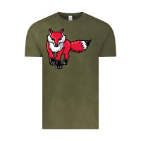 Vintage Olive marist red foxes Vintage Tee - linhVisuals