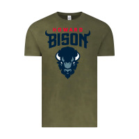 Vintage Olive howard bison Vintage Tee - linhVisuals