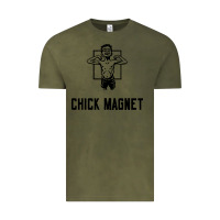 Vintage Olive chick magnet Vintage Tee - linhVisuals