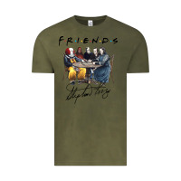 Vintage Olive Horror friends Vintage Tee - linhVisuals