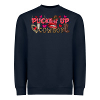 Navy Pucker Up Cowboy Valentine's Day Heavyweight Sweatshirt - FaDigitalArtStudio