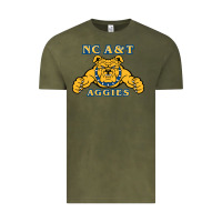 Vintage Olive north carolina a&t aggies Vintage Tee - linhVisuals