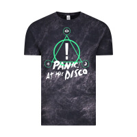 Cloud Black PANIC! AT THE DISCO Vintage Tee - linhVisuals