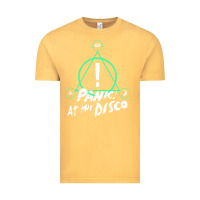 Vintage Mustard PANIC! AT THE DISCO Vintage Tee - linhVisuals