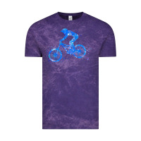 Cloud Purple downhill mountain bike t  shirt downhill mountain bike jump blue water Vintage Tee - linhVisuals