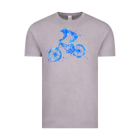 Vintage Zinc downhill mountain bike t  shirt downhill mountain bike jump blue water Vintage Tee - linhVisuals