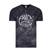 Cloud Black PANIC! AT THE DISCO Vintage Tee - linhVisuals