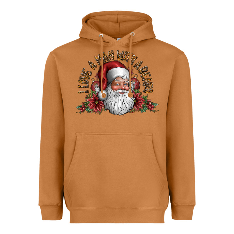 I Love A Man With A Bearo Heavyweight Hoodie by CowhideDigitalArt | Teevron