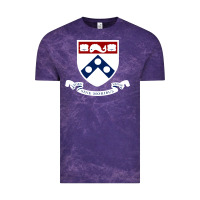 Cloud Purple upenn shield with banner Vintage Tee - linhVisuals