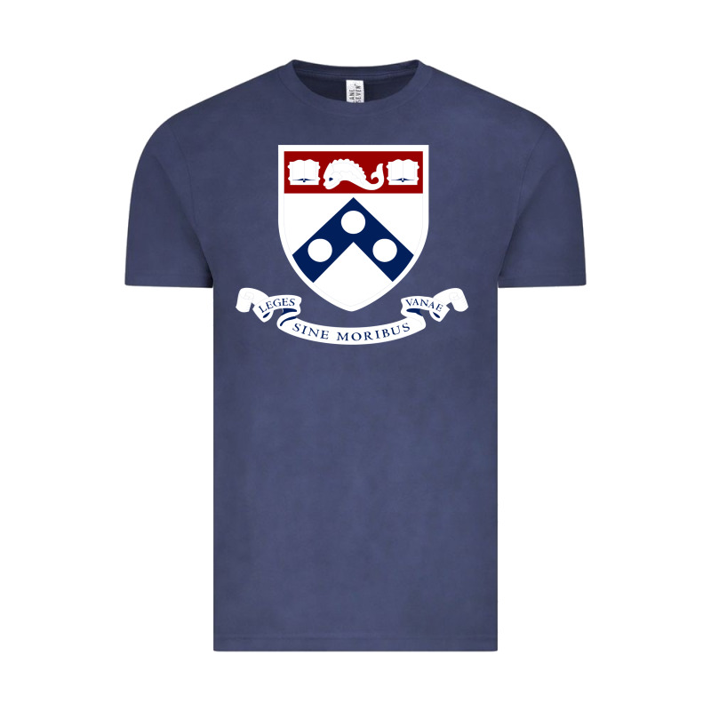 Upenn Shield With Banner Vintage Tee by linhVisuals | Teevron