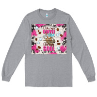 Heather Grey i like my coffee cold like my soul Long Sleeve Tee - TumblerDesignByShophia