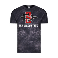 Cloud Black san diego state aztecs Vintage Tee - linhVisuals