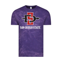Cloud Purple san diego state aztecs Vintage Tee - linhVisuals