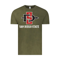 Vintage Olive san diego state aztecs Vintage Tee - linhVisuals