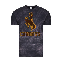 Cloud Black university of wyoming cowboys Vintage Tee - linhVisuals