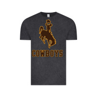 Vintage Black university of wyoming cowboys Vintage Tee - linhVisuals