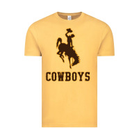 Vintage Mustard university of wyoming cowboys Vintage Tee - linhVisuals