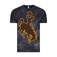 Cloud Black university of wyoming cowboys Vintage Tee - linhVisuals