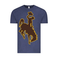 Vintage Denim university of wyoming cowboys Vintage Tee - linhVisuals