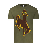 Vintage Olive university of wyoming cowboys Vintage Tee - linhVisuals