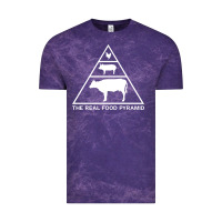 Cloud Purple the real food pyramid carnivore Vintage Tee - linhVisuals
