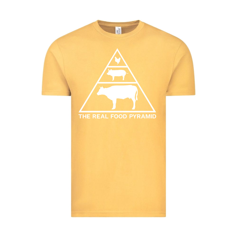 The Real Food Pyramid Carnivore Vintage Tee by linhVisuals | Teevron