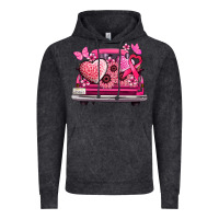 Vintage Black cancer truck back view Vintage Hoodie - NancyCooperArtShop