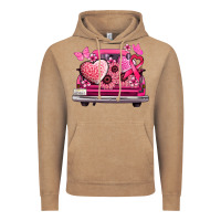 Vintage Coffee cancer truck back view Vintage Hoodie - NancyCooperArtShop