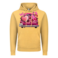 Vintage Mustard cancer truck back view Vintage Hoodie - NancyCooperArtShop