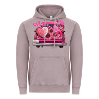 Vintage Zinc cancer truck back view Vintage Hoodie - NancyCooperArtShop