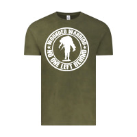 Vintage Olive Wounded Warrior No One Left Behind War Veteran Vintage Tee - linhVisuals