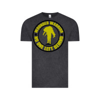 Vintage Black Wounded Warrior No One Left Behind War Veteran Vintage Tee - linhVisuals