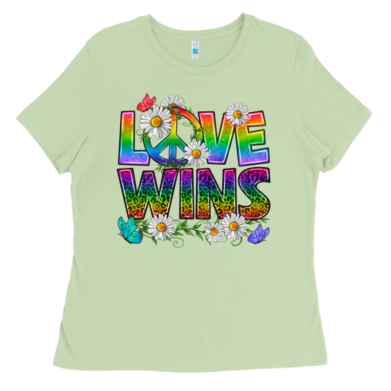 Pride Lgbtq+ Love Wins Ladies Tee by BundleAndBundleShop | Teevron