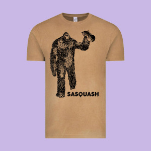 Cool Unique Sasquash Sasquatch And Squash Bigfoot T Shirt Vintage Tee Designed By Linhvisuals