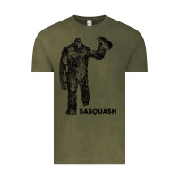 Vintage Olive cool unique sasquash sasquatch and squash bigfoot t shirt Vintage Tee - linhVisuals