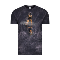 Cloud Black rottweiler reflection t shirt funny father's day dog gifts Vintage Tee - linhVisuals
