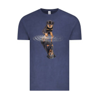 Vintage Denim rottweiler reflection t shirt funny father's day dog gifts Vintage Tee - linhVisuals