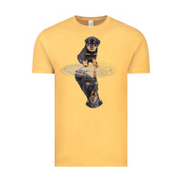 Vintage Mustard rottweiler reflection t shirt funny father's day dog gifts Vintage Tee - linhVisuals