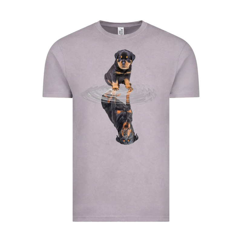 Rottweiler Reflection T Shirt Funny Father's Day Dog Gifts Vintage Tee by linhVisuals | Teevron