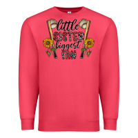 Cardinal little sister biggest fan Premium Sweatshirt - CowhideDigitalArt