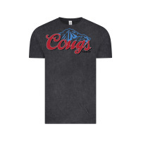 Vintage Black wsu cougs light blue Vintage Tee - linhVisuals