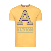 Vintage Mustard albion college athleticpurple Vintage Tee - linhVisuals
