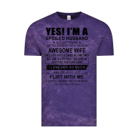 Cloud Purple yes i'm a spoiled husband ..awesome wife t shirt Vintage Tee - linhVisuals