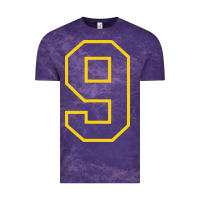 Cloud Purple number #9 sports jersey uniform Vintage Tee - linhVisuals
