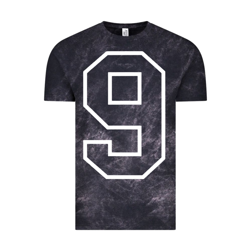 Number #9 Sports Jersey Uniform Vintage Tee by linhVisuals | Teevron