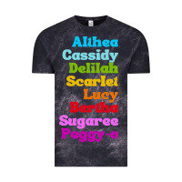 Cloud Black althea cassidy name woman mans Vintage Tee - linhVisuals
